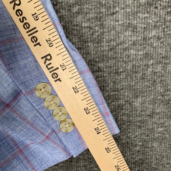 Tailorbyrd Blazer Jacket Men 42R Windowpane Sport Coat Floral Lined NEW - Picture 16 of 16